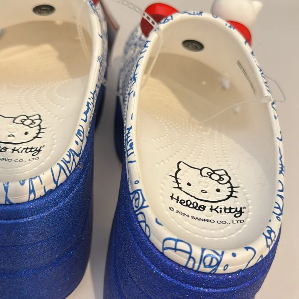 NWT Crocs Siren Clog x Hello Kitty 50th Anniversary size 5 Men / 7 Women - Picture 8 of 9